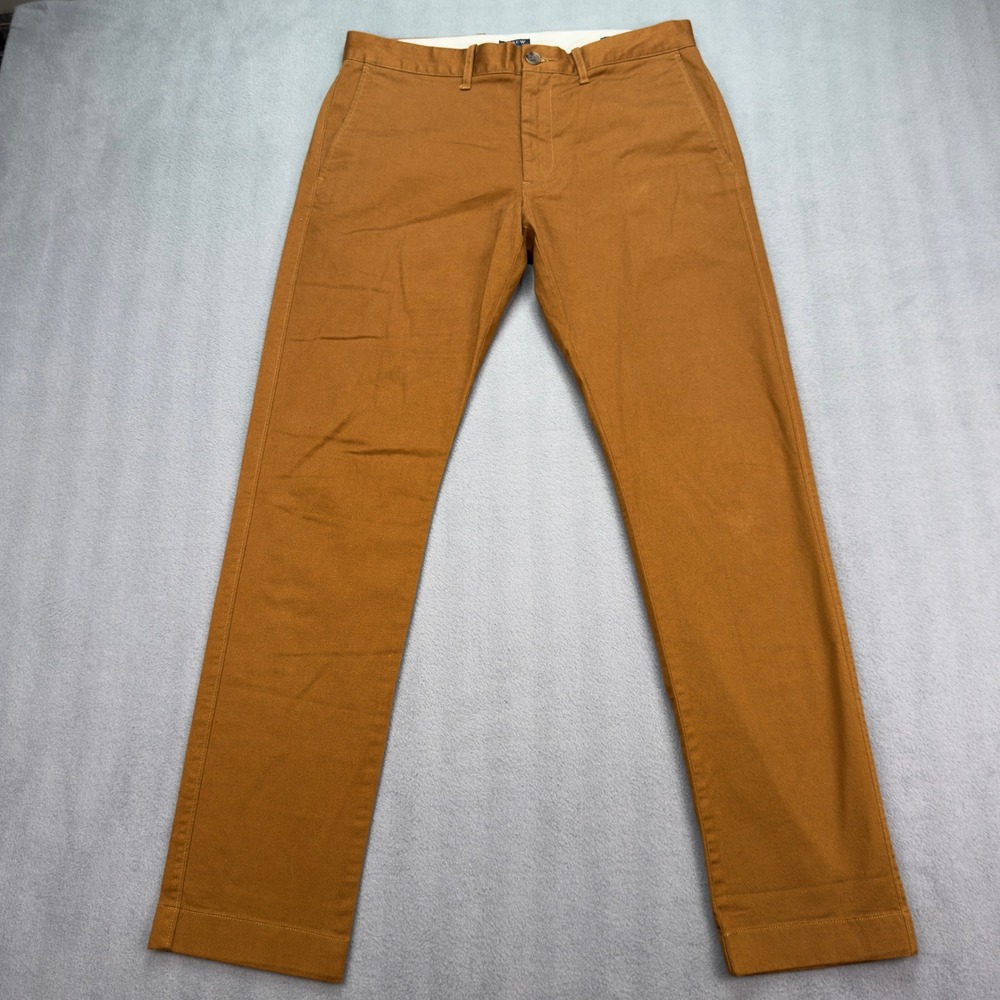 J.Crew Flex Slim Fit Chinos 30x30 Brown Mens Pants Re-Imagined Stretch Cotton